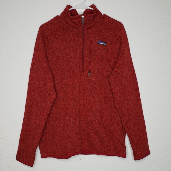 Patagonia Mens 1/4 Zip Fleece Better Sweater Size M CS Red Outdoor Gorpcore